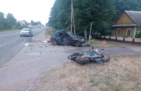 29-летний мотоциклист погиб после столкновения с легковушкой