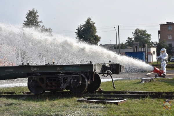 В Бресте прошли учения на железнодорожном транспорте
