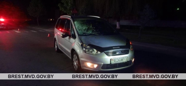 В Брестской области молодой водитель превысил скорость почти на 50 км/ч и насмерть сбил пешехода