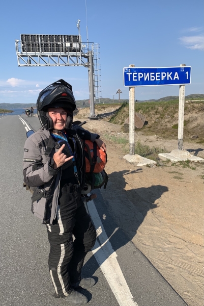 Белоруска на мотоцикле побывала на Баренцевом море Белоруска на мотоцикле побывала на Баренцевом море