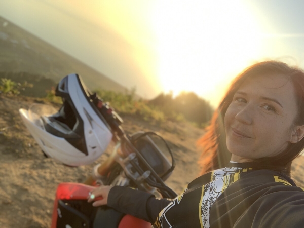 Белоруска на мотоцикле побывала на Баренцевом море Белоруска на мотоцикле побывала на Баренцевом море