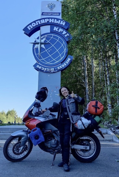 Белоруска на мотоцикле побывала на Баренцевом море Белоруска на мотоцикле побывала на Баренцевом море