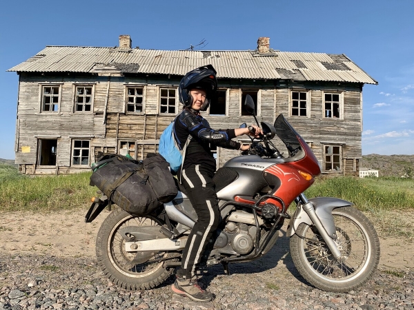 Белоруска на мотоцикле побывала на Баренцевом море Белоруска на мотоцикле побывала на Баренцевом море