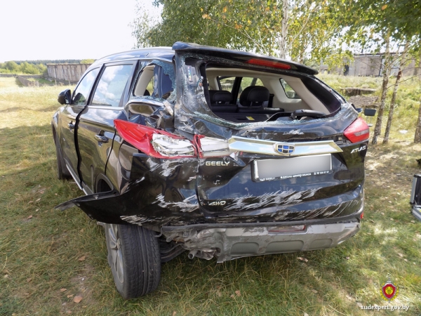 Работник взял Geely директора, чтобы покататься, но «встретился» со стеной