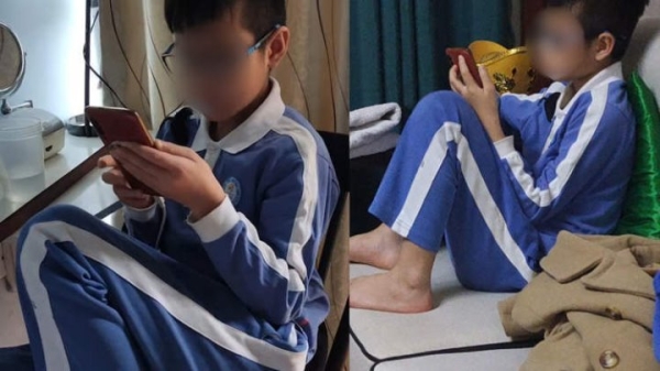 Как вам наказание? Отец заставил сына играть в телефоне до изнеможения