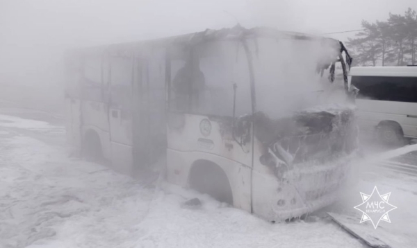 В Минске горел автобус