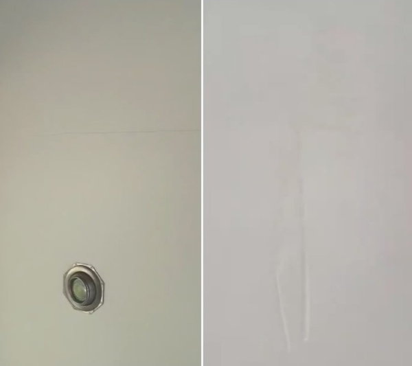 Трещины на потолке, куски обоев под шпатлевкой… Слабовидящая пара наняла строителей, которые должны были навести красоту Трещины на потолке, куски обоев под шпатлевкой… Слабовидящая пара наняла строителей, которые должны были навести красоту