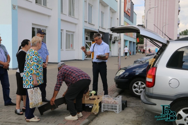 В Бресте прошёл рейд по местам несанкционированной торговли урожаем, выращенным на приусадебных участках В Бресте прошёл рейд по местам несанкционированной торговли урожаем, выращенным на приусадебных участках