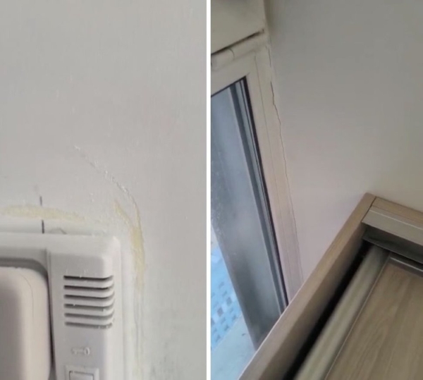 Трещины на потолке, куски обоев под шпатлевкой… Слабовидящая пара наняла строителей, которые должны были навести красоту Трещины на потолке, куски обоев под шпатлевкой… Слабовидящая пара наняла строителей, которые должны были навести красоту